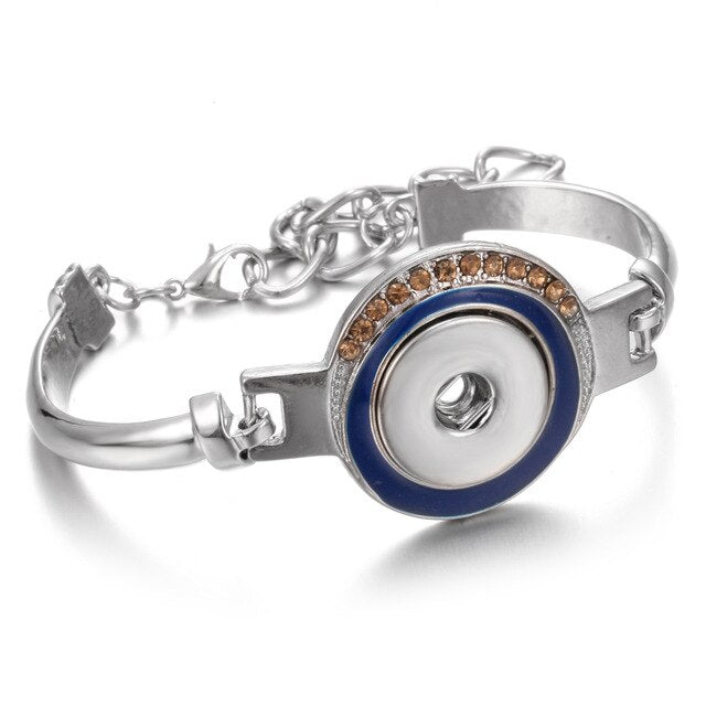 New Snap Jewelry Vintage18mm Metal Snap Button Bracelet Bohemian Watches Women Jewelry Pulseras Button Bracelet