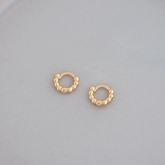 CANNER Round fashion Earrings Hoops 100% 925 Sterling Silver Zircon Earrings For Women Jewelry Gold Korean Aretes De Mujer