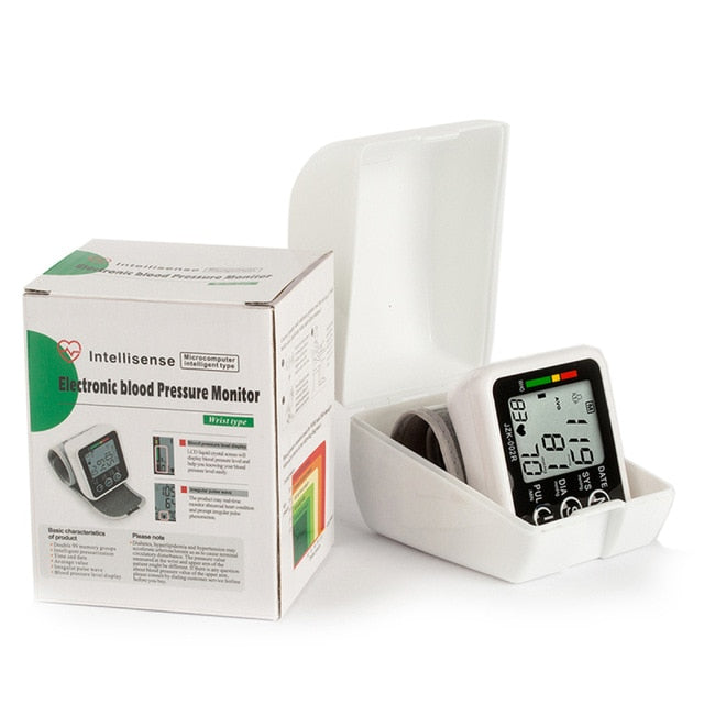 Health care Digital Automatic Wrist Blood Pressure Monitor Bp Tonometer Meter Wrist Sphygmomanometer Tensiometer Tansiyon Aleti