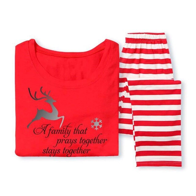 2020 Christmas Family clothing Deer Print Men Women Boy Girl  Pyjamas Sets Father Mother Child Pajamas Family Matching Outfits