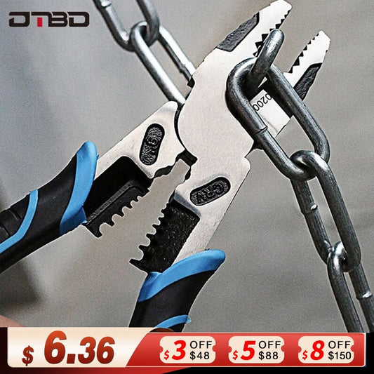 6''8''9'' Multifunction Pliers Set Combination Pliers Stripper/Crimper/Cutter Heavy Duty Wire Pliers Diagonal Pliers Hand Tools