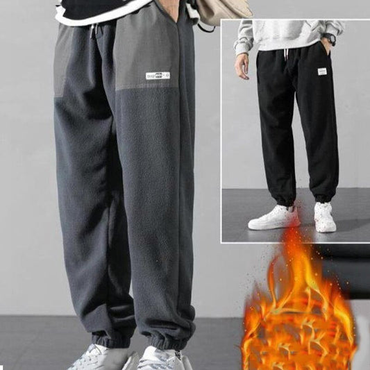 2020 Loose Harem Jogging Pants For Men Winter Big Size Fleece Warm Long Pants Mid-Waist Outdoor Comfortable Pantalons Hommes