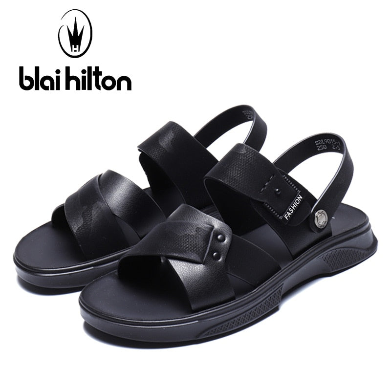 Blai Hilton 2019 Fashion men shoes Microfiber shoes soft/Comfortable Men's sandals