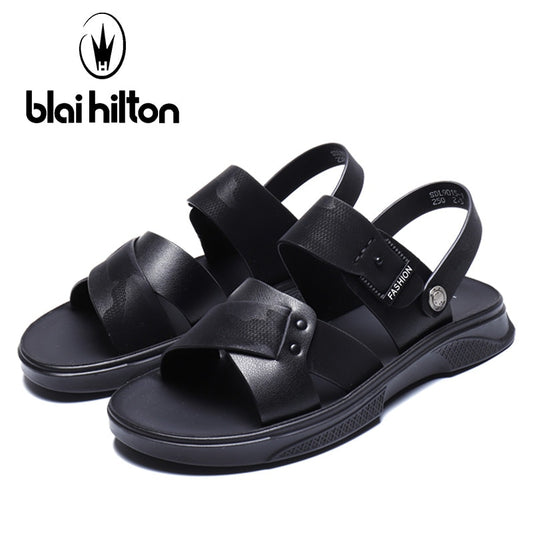 Blai Hilton 2019 Fashion men shoes Microfiber shoes soft/Comfortable Men's sandals