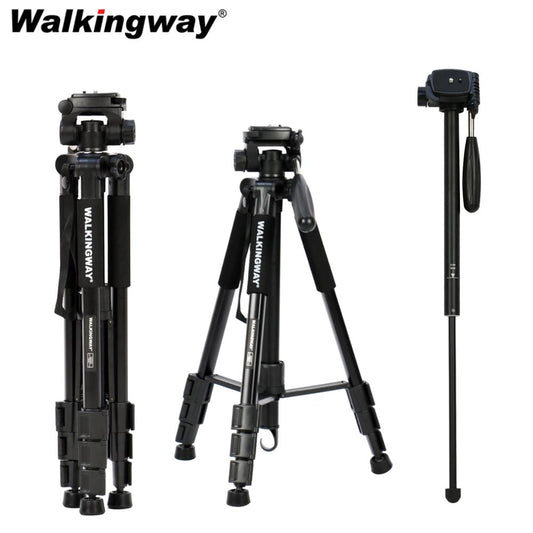 Walkingway Q222 Camera Tripod Tripode Stative light professional Tripod Monopod Travel Stand for Camera DSLR SmartphonePojector