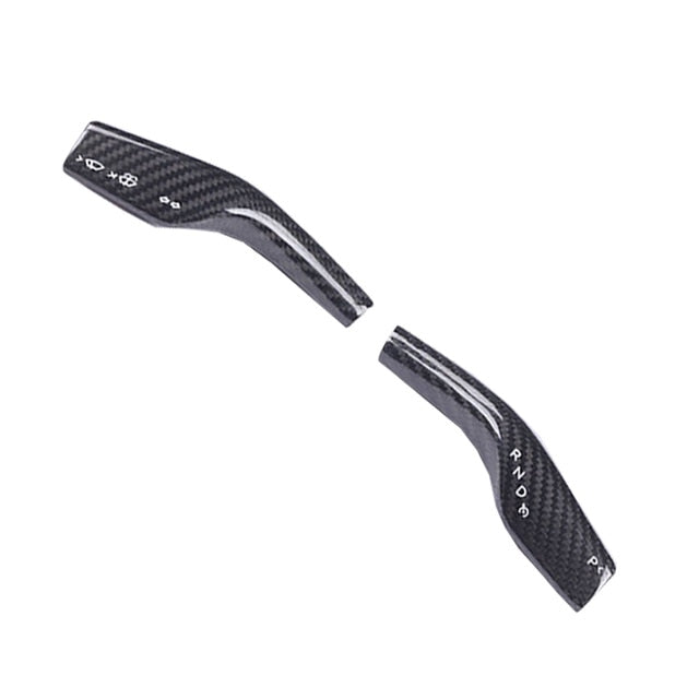 wiper gear lever gear decorative stickers Cover Carbon Fiber Pattern For Tesla Model 3 Model Y