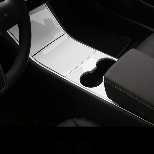 For Tesla Model 3 17-20 Car ABS Center Console Cup Holder Panel Cover Trim 5 Colors
