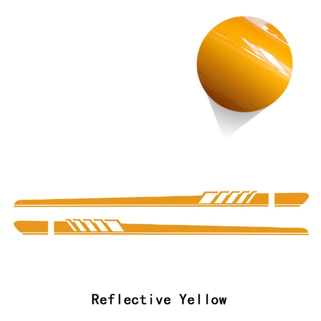 2 Pcs Car Door Side Skirt Stripes Sill Sticker Body Vinyl Decal For Tesla Model 3 /Model S /Model X /Model Y Accessories