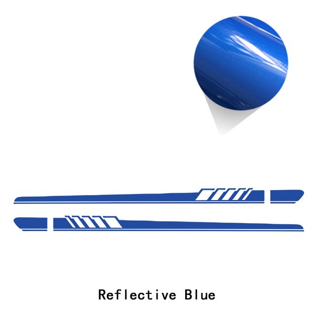 2 Pcs Car Door Side Skirt Stripes Sill Sticker Body Vinyl Decal For Tesla Model 3 /Model S /Model X /Model Y Accessories