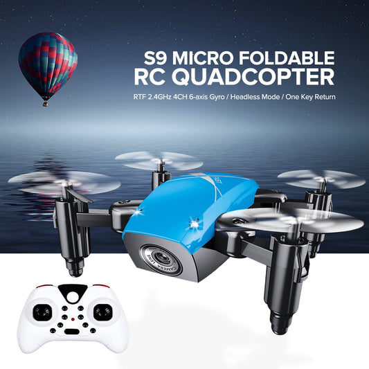 S9HW RC Drone With Camera HD S9 No Camera Foldable Mini Quadcopter Altitude Hold Helicopter WiFi FPV Micro Pocket Dron Aircraft