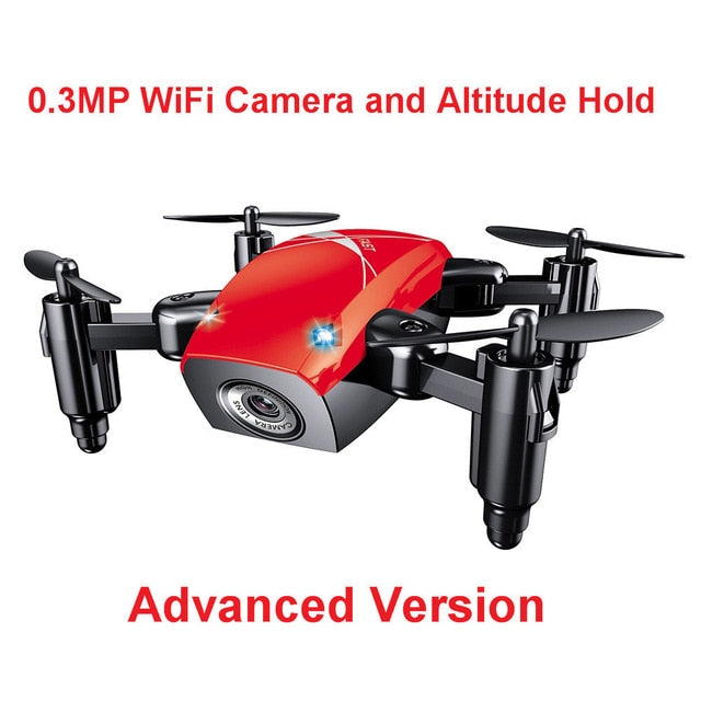 S9HW RC Drone With Camera HD S9 No Camera Foldable Mini Quadcopter Altitude Hold Helicopter WiFi FPV Micro Pocket Dron Aircraft