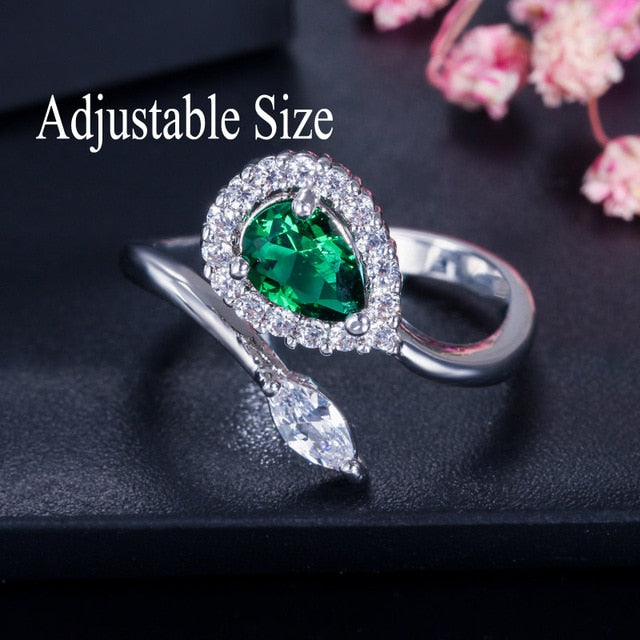 CWWZircons Stack Skinny Micro Pave CZ Fashion Women Engagement Wedding Bridal Party Cubic Zirconia Rings Sets Jewelry Gift R127