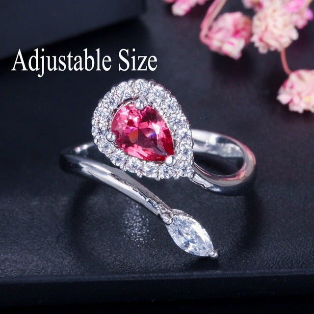 CWWZircons Stack Skinny Micro Pave CZ Fashion Women Engagement Wedding Bridal Party Cubic Zirconia Rings Sets Jewelry Gift R127