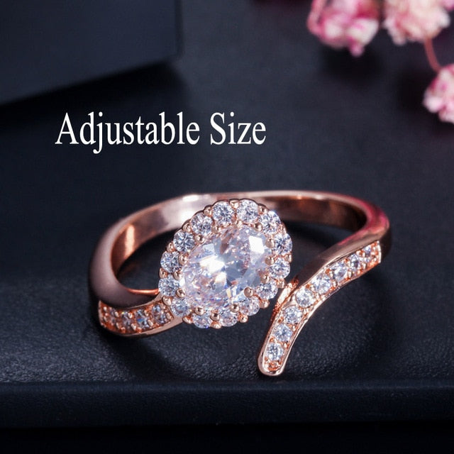 CWWZircons Stack Skinny Micro Pave CZ Fashion Women Engagement Wedding Bridal Party Cubic Zirconia Rings Sets Jewelry Gift R127