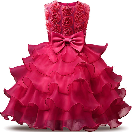 Kids Dresses For Girls Clothes Party Princess Vestidos Nina 5 6 7 8 year birthday Dress Girl Christmas Baptism Christening Gown