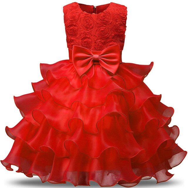 Kids Dresses For Girls Clothes Party Princess Vestidos Nina 5 6 7 8 year birthday Dress Girl Christmas Baptism Christening Gown
