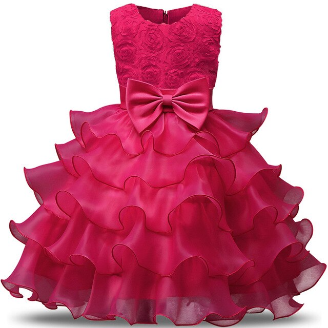 Kids Dresses For Girls Clothes Party Princess Vestidos Nina 5 6 7 8 year birthday Dress Girl Christmas Baptism Christening Gown
