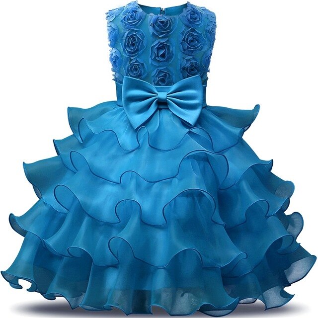 Kids Dresses For Girls Clothes Party Princess Vestidos Nina 5 6 7 8 year birthday Dress Girl Christmas Baptism Christening Gown