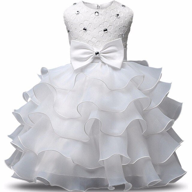 Kids Dresses For Girls Clothes Party Princess Vestidos Nina 5 6 7 8 year birthday Dress Girl Christmas Baptism Christening Gown