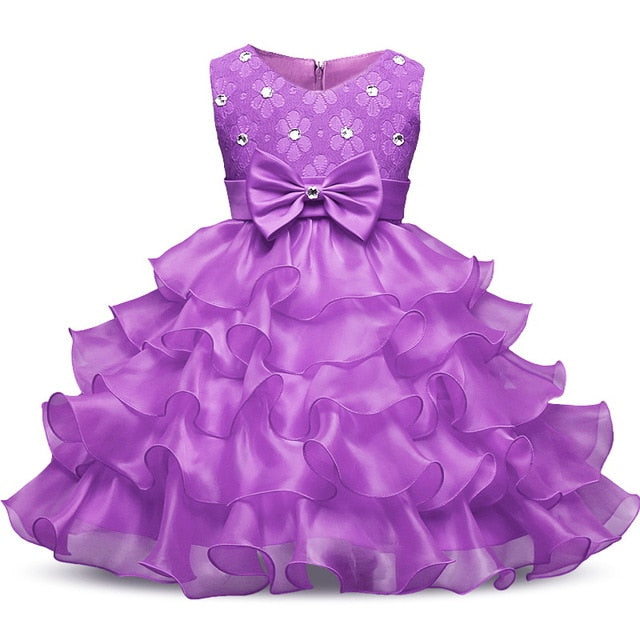 Kids Dresses For Girls Clothes Party Princess Vestidos Nina 5 6 7 8 year birthday Dress Girl Christmas Baptism Christening Gown