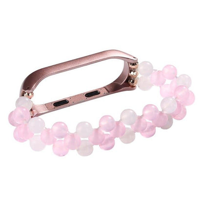 Womans Wrist Bracelet For Xiaomi Miband 4 3 Strap Agate Crystal Jewelry Style montre femme Wriststrap Correas De Reloj Miband 4