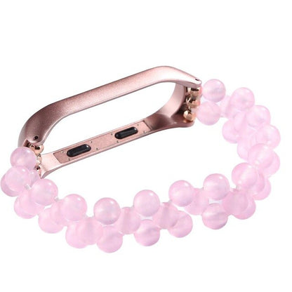 Womans Wrist Bracelet For Xiaomi Miband 4 3 Strap Agate Crystal Jewelry Style montre femme Wriststrap Correas De Reloj Miband 4