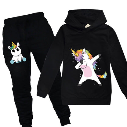 Unicorn Hoodies Kids Sweatshirts Fashion Kids Hooded T Shirt Baby Toddler Girls Coat Kids Clothes Boys Casual Tees Sportswear