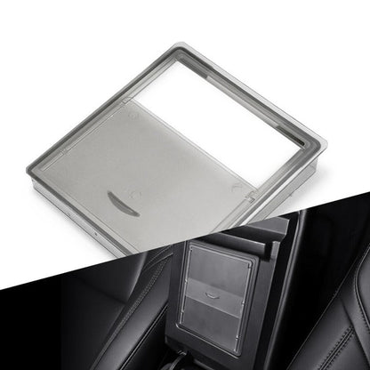 Car Accessories For Tesla Model 3 Auto Armrest Box Storage Organizer Containers Transparent Hidden Holder Box 2017 2018 2019