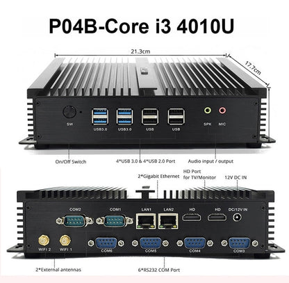 Intel Core i5 8250u Quad Core minipc dual nuc i7 5500U Windows 10 Linux Industrial Computer COM HDMI VGA j1900 Thin Client