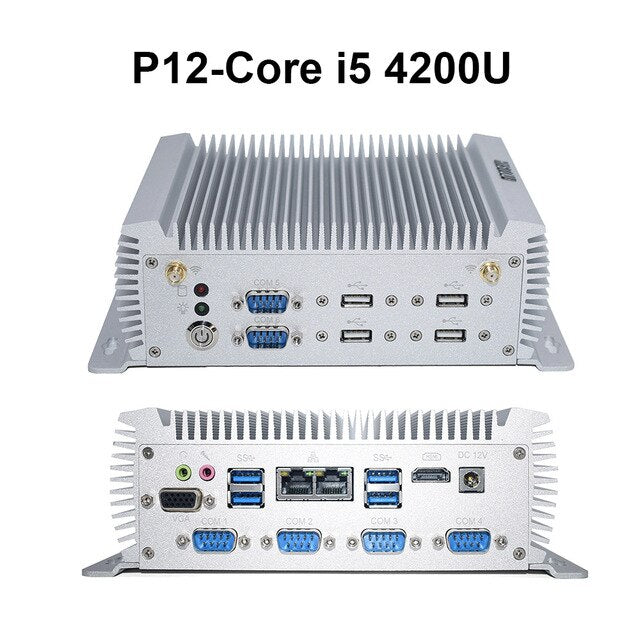 Intel Core i5 8250u Quad Core minipc dual nuc i7 5500U Windows 10 Linux Industrial Computer COM HDMI VGA j1900 Thin Client