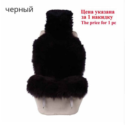 AUTOROWN Luxury Universal Car Seat Covers 100% Australian Sheepskin Autumn Winter Warm Fur Seat Cover Auto Interior Accessories