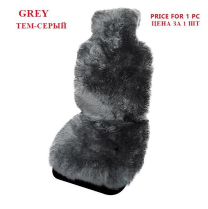 AUTOROWN Luxury Universal Car Seat Covers 100% Australian Sheepskin Autumn Winter Warm Fur Seat Cover Auto Interior Accessories
