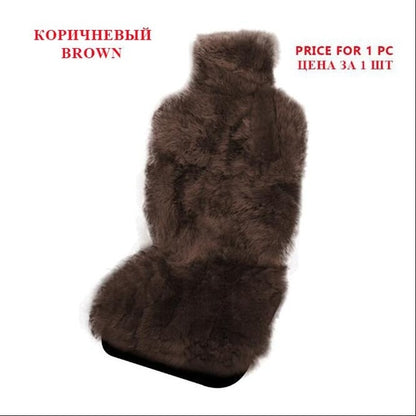 AUTOROWN Luxury Universal Car Seat Covers 100% Australian Sheepskin Autumn Winter Warm Fur Seat Cover Auto Interior Accessories