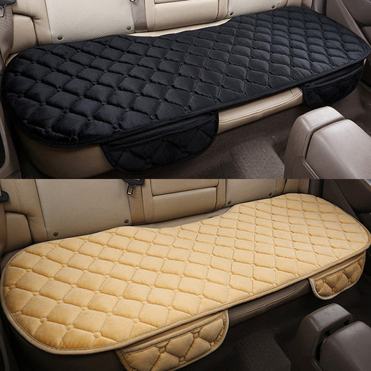 Car Seat Coves Protector Mat Auto Rear Seat Cushion Fit Most Vehicles Non-slip Keep Warm Winter Plush Velvet Back Seat Pad