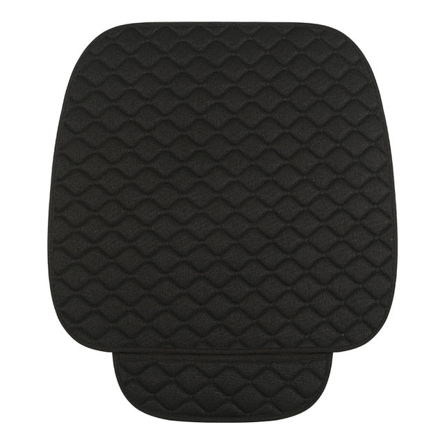 Linen Flax Car Seat Cover Protector Front Seat Back Cushion Pad Mat Auto Front Automotive interior Styling Truck SUV or Van