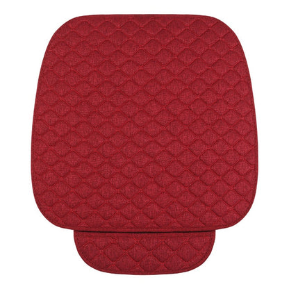 Linen Flax Car Seat Cover Protector Front Seat Back Cushion Pad Mat Auto Front Automotive interior Styling Truck SUV or Van