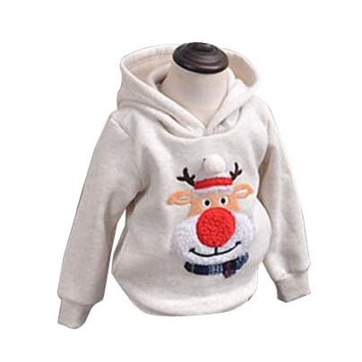 Family Clothing 2020 Winter Sweater Christmas Deer Clothing Polar Fleece Warm Dad Son Hoodies matching mother daughter clothes