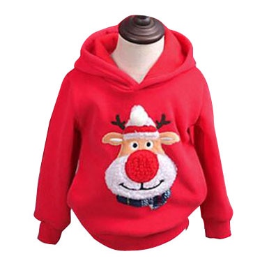Family Clothing 2020 Winter Sweater Christmas Deer Clothing Polar Fleece Warm Dad Son Hoodies matching mother daughter clothes