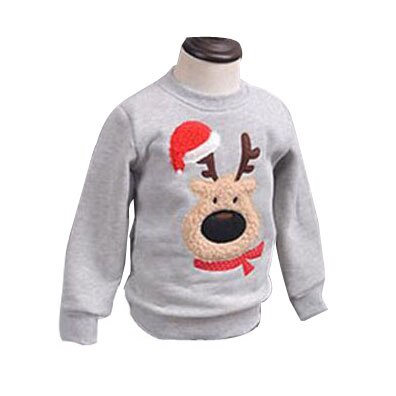 Family Clothing 2020 Winter Sweater Christmas Deer Children Shirts Warm Clothes Polar Fleece Matching Mother Daughter Clothes