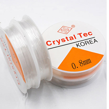 NEW1 Roll 0.4-1.0MM Transparent Stretchy Elastic Rope String Line Cord Beading Beads DIY for Jewelry Making Bracelet&Necklace