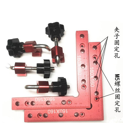 2 pc 90 Degrees L-Shaped Auxiliary Fixture Splicing board Positioning Panel Fixed clip Carpenter's Square Ruler Woodworking tool