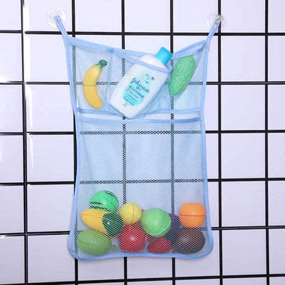 Baby Toy Mesh Bag Bath Bathtub Doll Organizer Suction Bathroom Bath Toy Stuff Net Baby Kids Bath Bathtub Toy Bath Game Bag Kids