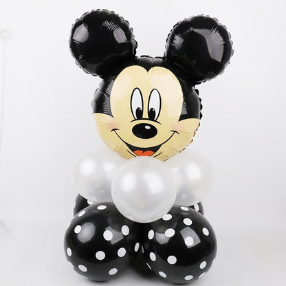 Mickey minnie foil balloons 1st birthday party decorations kids ballon number 1 globos dot latex Children's toy baby shower girl