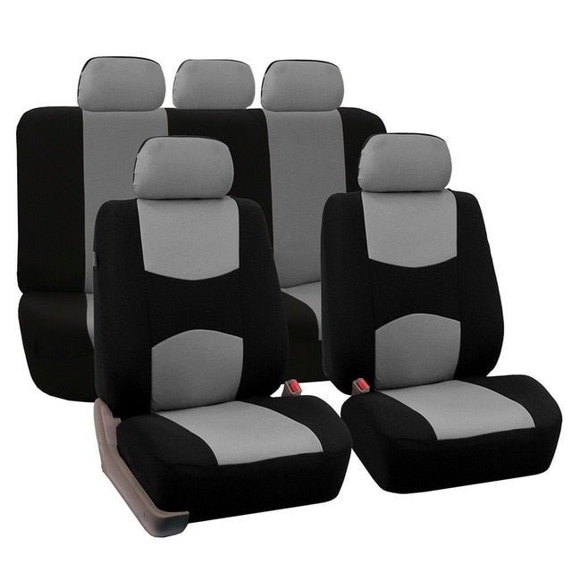 AUTOYOUTH Automobiles Seat Covers Full Car Seat Cover Universal Fit Interior Accessories Protector Color Gray Car-Styling