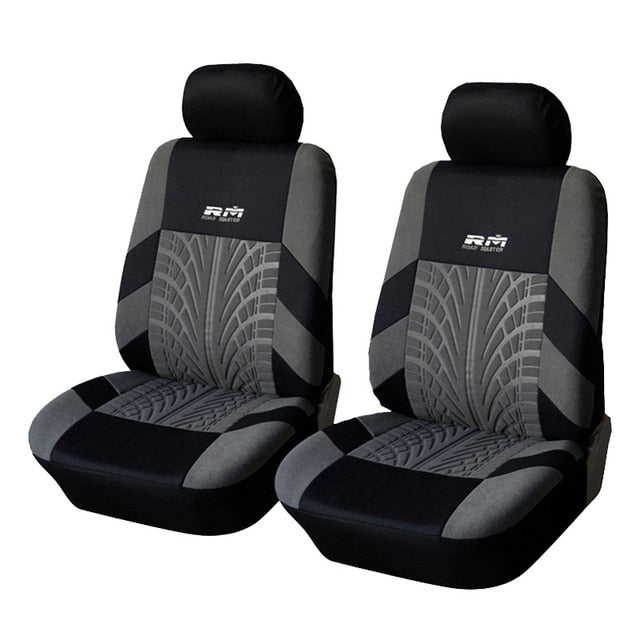 AUTOYOUTH Car Seat Covers Full Set Car Seat Protector Auto Seat Covers Polyester Fabric Universal Fits Most Cars Covers Orange