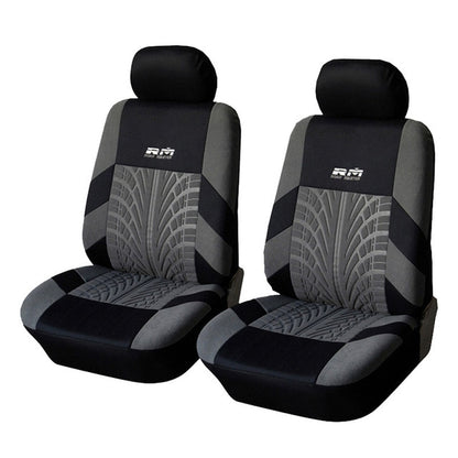 AUTOYOUTH Car Seat Covers Full Set Car Seat Protector Auto Seat Covers Polyester Fabric Universal Fits Most Cars Covers Orange