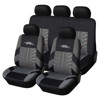 AUTOYOUTH Car Seat Covers Full Set Car Seat Protector Auto Seat Covers Polyester Fabric Universal Fits Most Cars Covers Orange