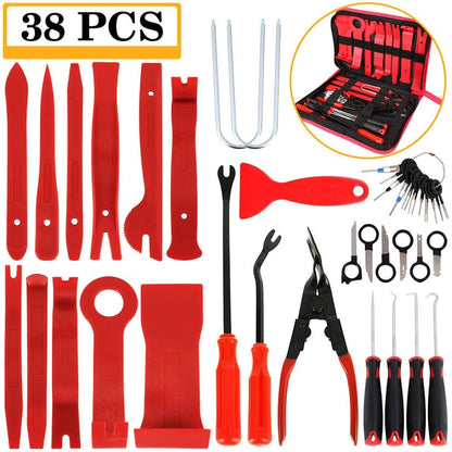 Hand Tool Kit Pry Disassembly Tool Interior Door Clip Panel Trim Dashboard Removal Tool Auto Car Opening Repair Tool Set