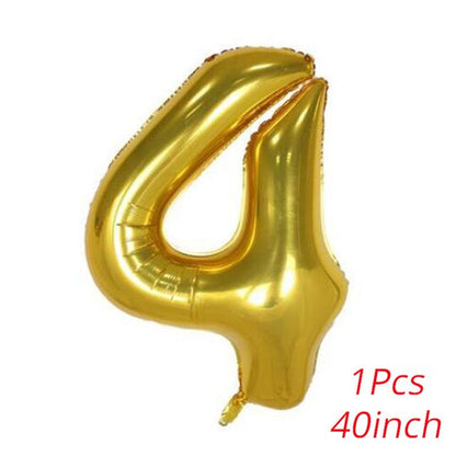 Gold Party Disposable Tableware Set Party Paper Cups Plates Straws Banner Latex Balloons Birthday Party Decoration Kids Supplies