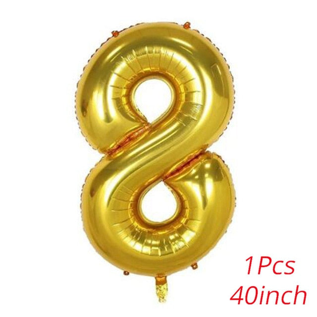 Gold Party Disposable Tableware Set Party Paper Cups Plates Straws Banner Latex Balloons Birthday Party Decoration Kids Supplies